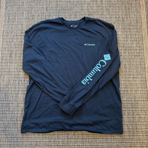 Columbia Long Sleeve Tee - Navy Blue - Picture 1 of 2